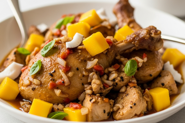 Tropical Mango & Coconut Braised Chicken