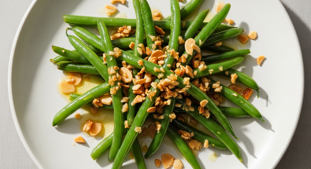 Vibrant Sautéed Green Beans with Garlic & Almonds: Crunchy Elegance
