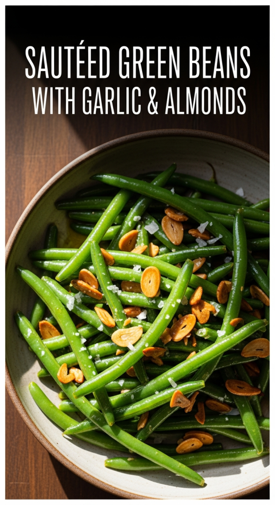 Vibrant Sautéed Green Beans with Garlic & Almonds: Crunchy Elegance