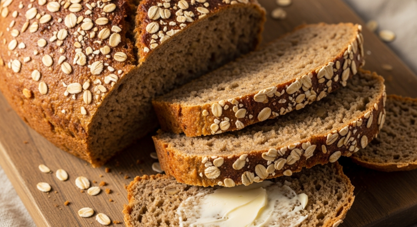 Wholesome Oatmeal & Molasses Bread: A Nutty Sweet Delight