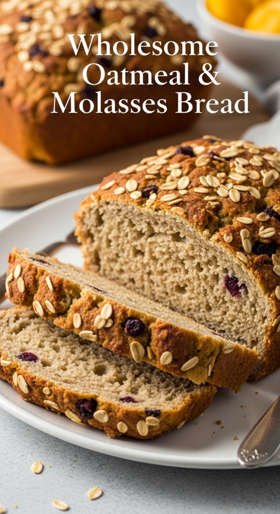 Wholesome Oatmeal & Molasses Bread: A Nutty Sweet Delight