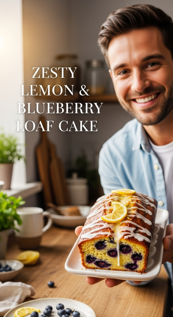 Zesty Lemon & Blueberry Loaf Cake: A Fresh, Fruity Delight