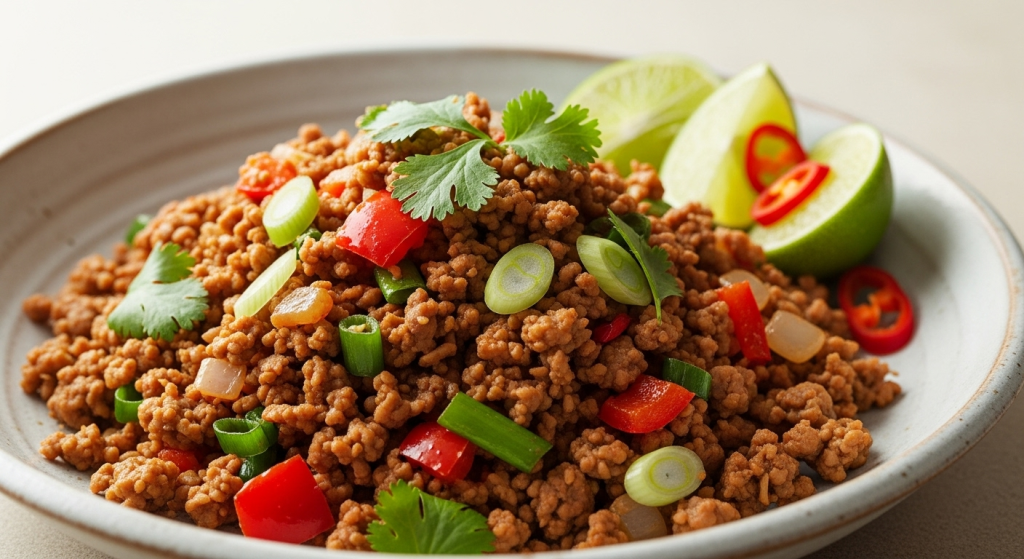 Zesty Minced Duck and Herb Salad A Flavorful Delight
