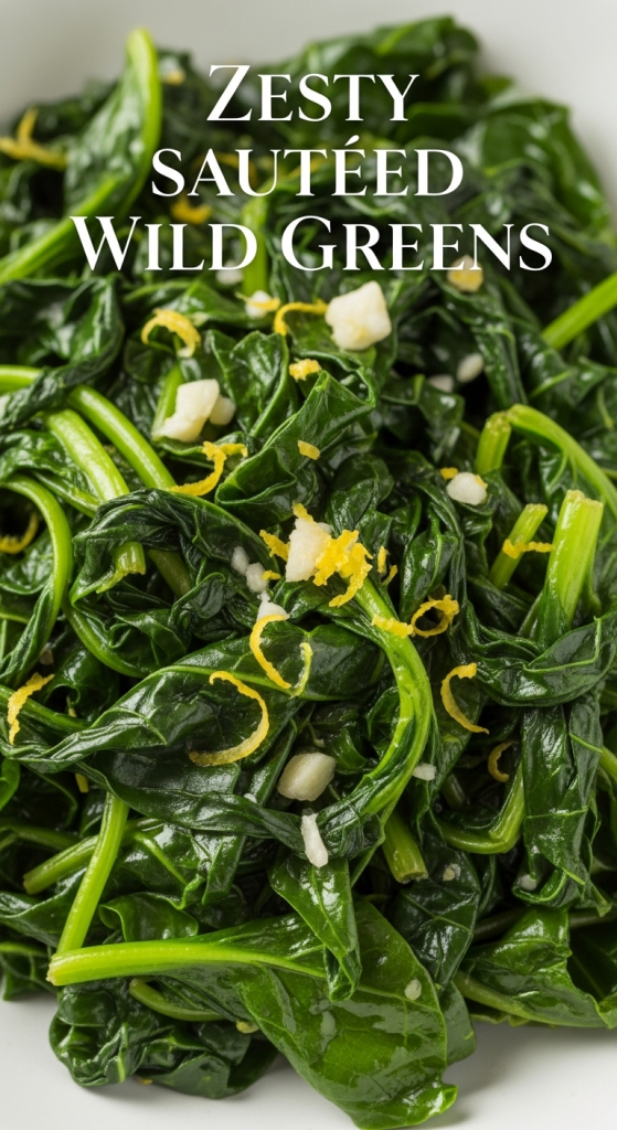 Zesty Sautéed Wild Greens: Lemon & Garlic Delight