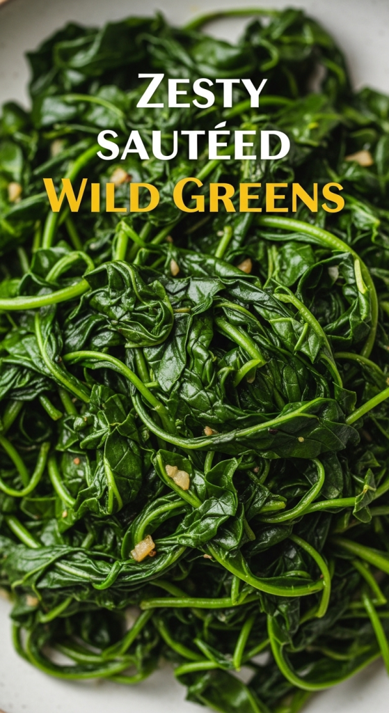 Zesty Sautéed Wild Greens: Lemon & Garlic Delight