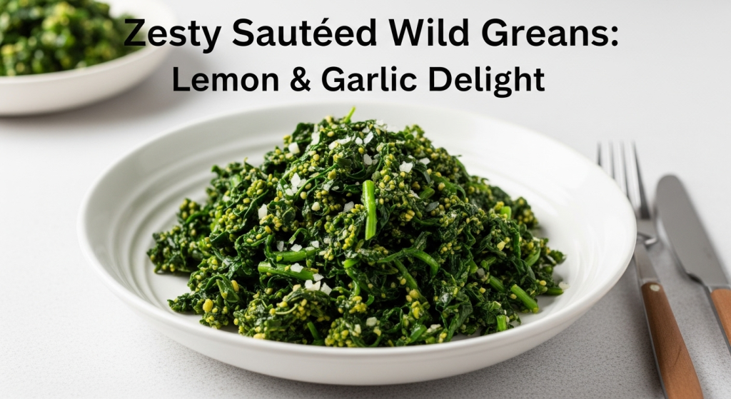 Zesty Sautéed Wild Greens: Lemon & Garlic Delight