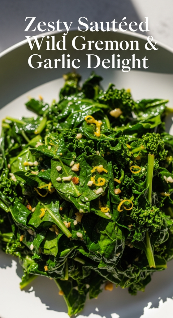 Zesty Sautéed Wild Greens: Lemon & Garlic Delight