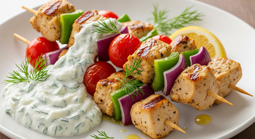 Zesty Tzatziki Chicken Skewers: A Flavorful Greek Delight