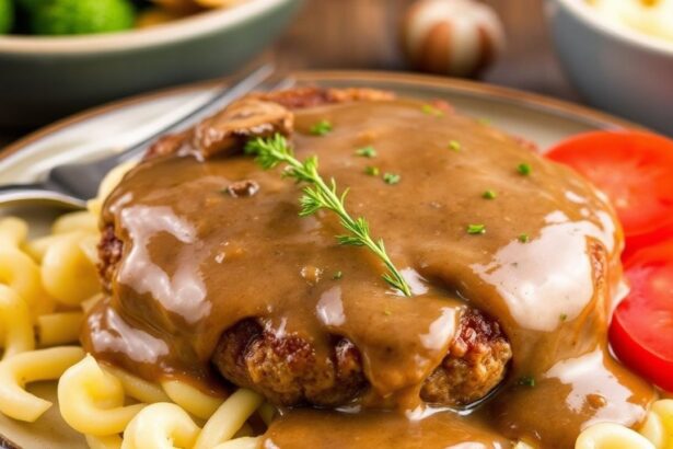 - Savor Salisbury Steak: Rich Mushroom Gravy Delight Recipe