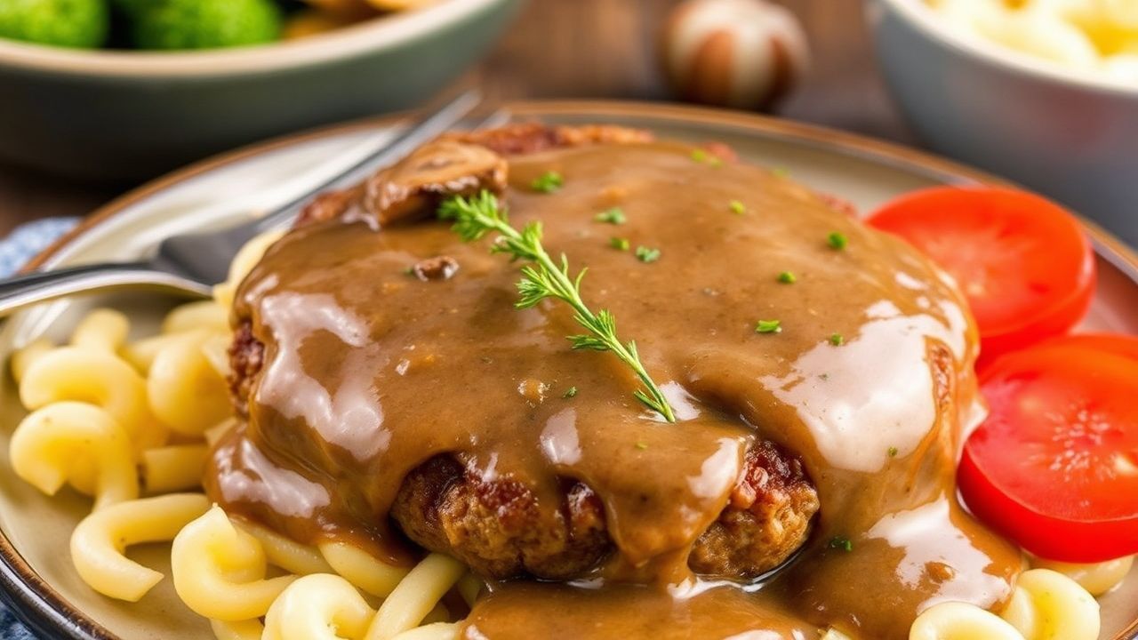 - Savor Salisbury Steak: Rich Mushroom Gravy Delight Recipe