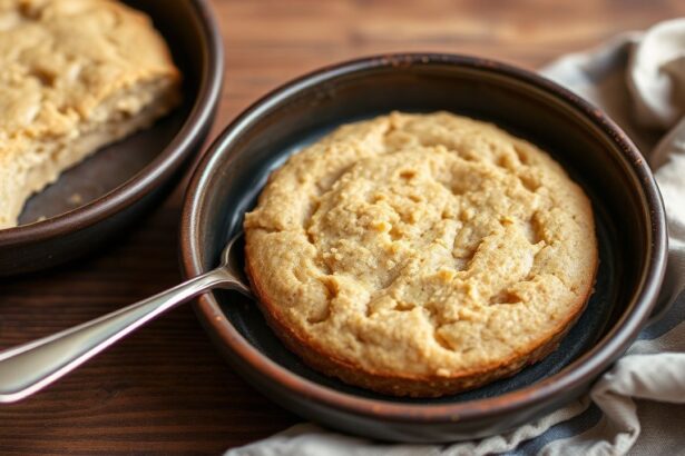 ملعقة دافئة من خبز السوبنبريد بالحنطة السوداء مع جبن كريمي طري، منظر شهّي.