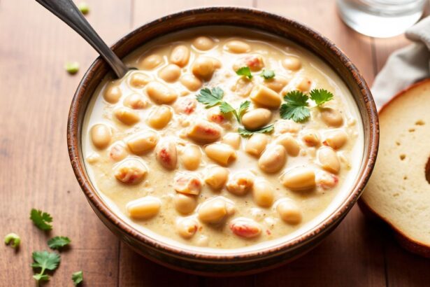 وعاء دجاج أبيض كريمي حار مع بطاطس وفاصوليا، وجبة مريحة “Creamy Comfort”