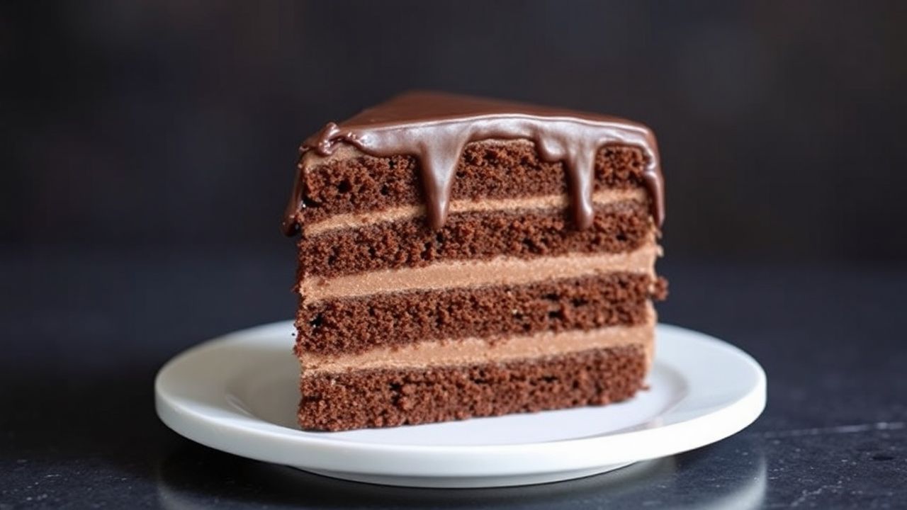 كعكة شوكولاتة بأسلوب دينغ دونغ دَاكِيت، غنية وناعمة بنكهة كلاسيكية معاد تخيلها.