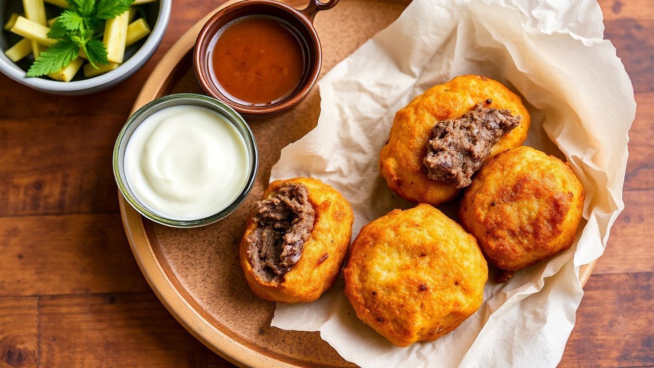 - Best Savory Green Banana Fritters Stuffed with Succulent Bee