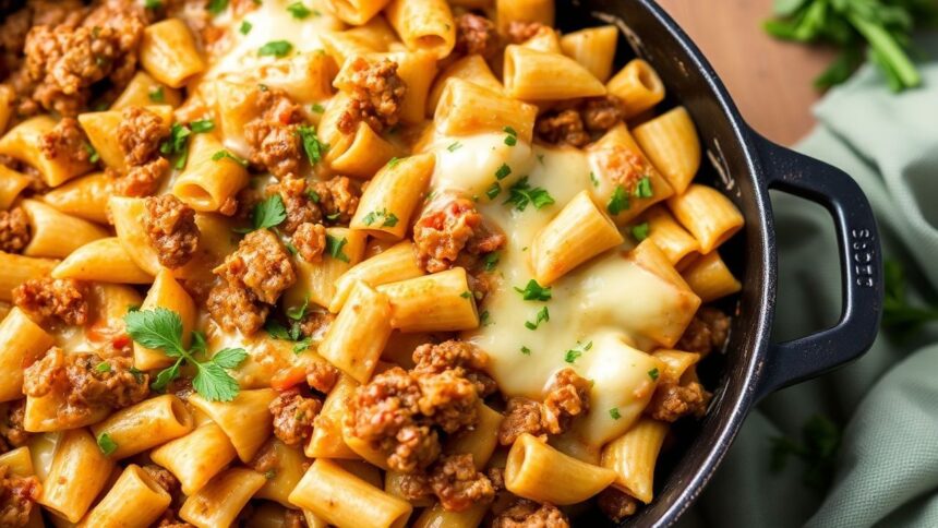 - Ultimate Cheesy Beef & Bowtie Pasta Skillet Recipe Guide