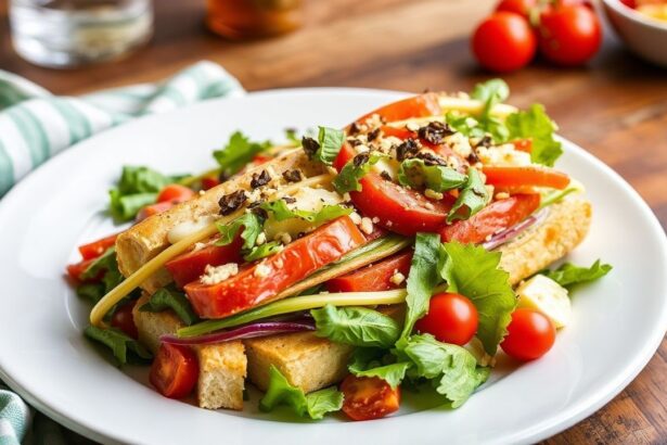 سلطة ساندويتش إيطالية مشحمة على طريقة تشوبد، لمسة مثالية على الساندويتشات الكلاسيكية