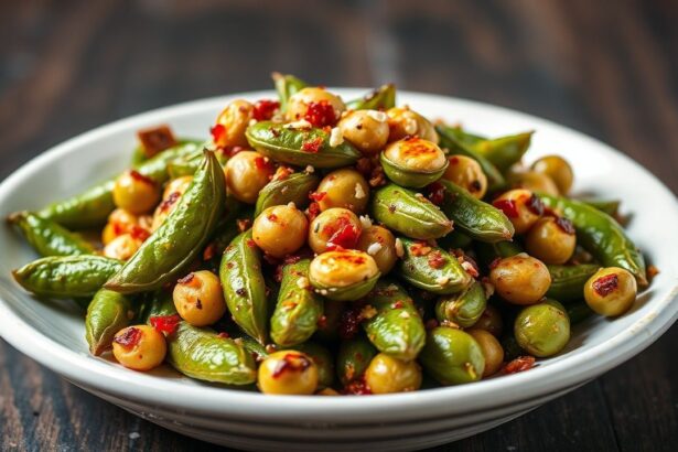 طبق إدامامي حار بالثوم والبهارات، ركلة نكهة حارة مثالية—مقدم كمقبلات.