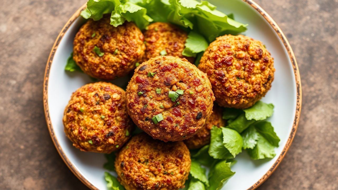 لقيمات فلافل مقرمشة بالهواء من القلاية، خالية من الغلوتين ونباتية بامتياز