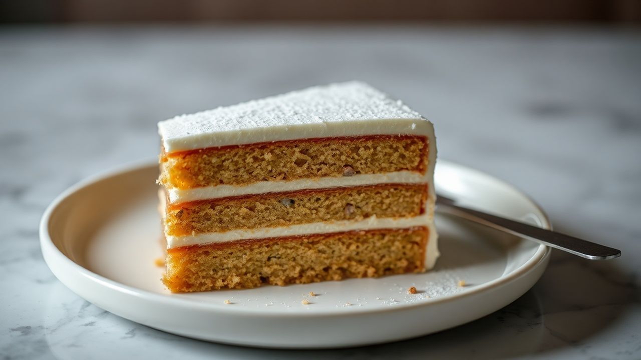 كيك طبقات شاي تايلاندي بطبقات كريمية، كل شريحة تنسجم مع نكهة أفضل Thai Tea.