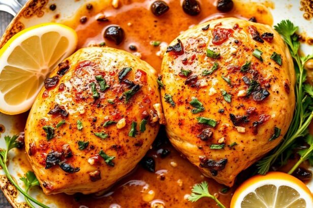 دجاج يوناني متبل بنكهة قوية—أفضل وصفة مارينادة يونانية لليونان اللذيذة.