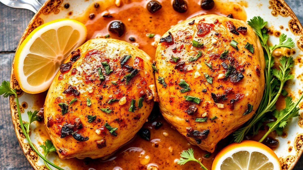 دجاج يوناني متبل بنكهة قوية—أفضل وصفة مارينادة يونانية لليونان اللذيذة.