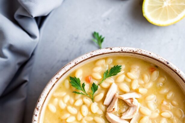 Creamy lemon chicken soup with orzo, bright herbs, and a spoonful of velvety comfort.