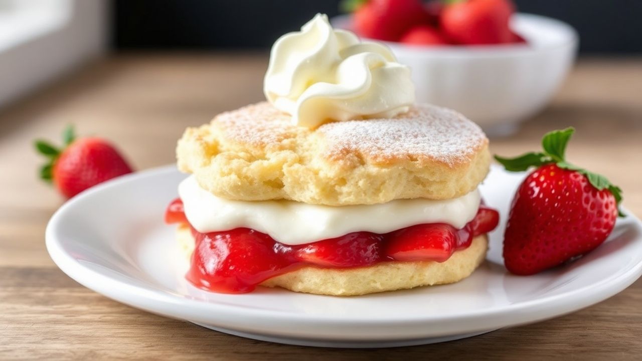 كعكة فراولة خفيفة وغنية دون جلوتين، إسفنجية وطرية وناعمة الملمس.