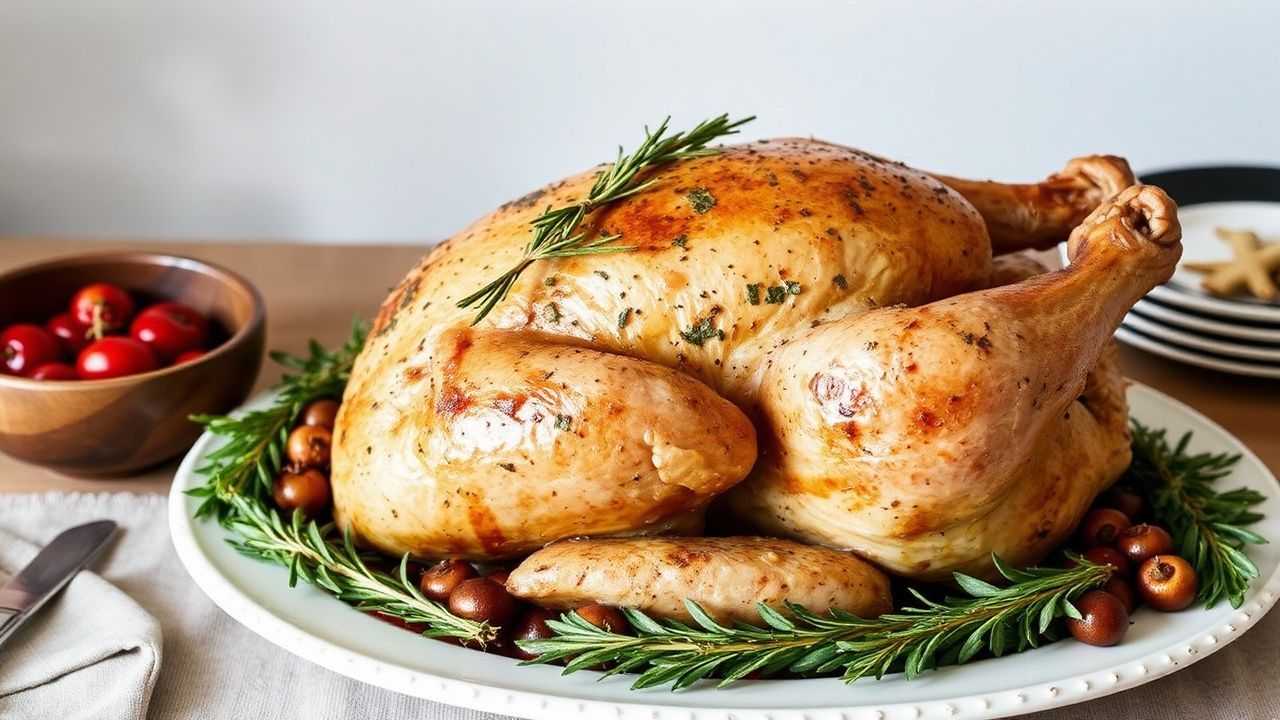 - Aromatic Herb-Roasted Holiday Turkey: Flavorful Festive Feas