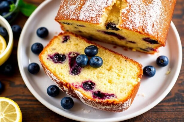 كيكة لوز وجبنة؟ لا، زبط—لوف ليمون وتوت أزرق بشكل زَسْتِي، طازج وفاكهي.