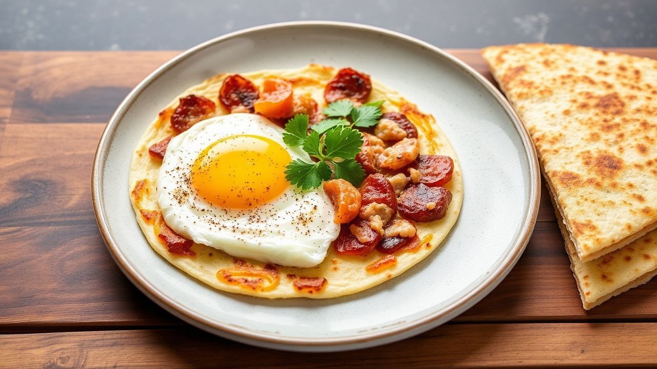 كراتبي تورتيلا مقرمشة مع بيض على طريقة الرانش، نكهة جديدة مميزة