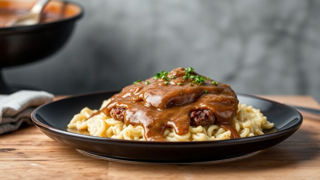 Savor Salisbury Steak with Rich Mushroom Gravy Delight Recipe