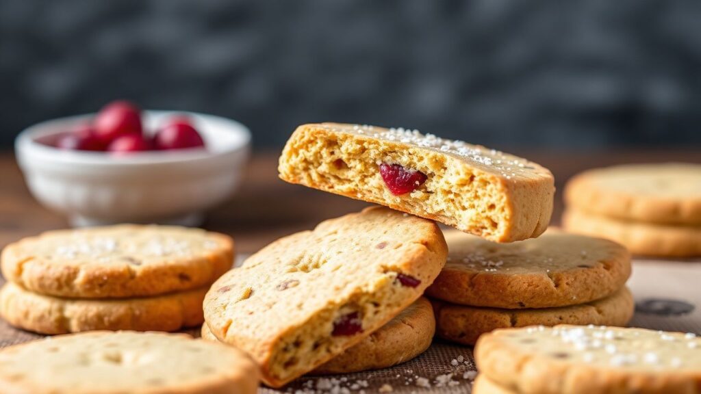 Wholesome grain-free shortbread cookies with a cozy tea pairing.