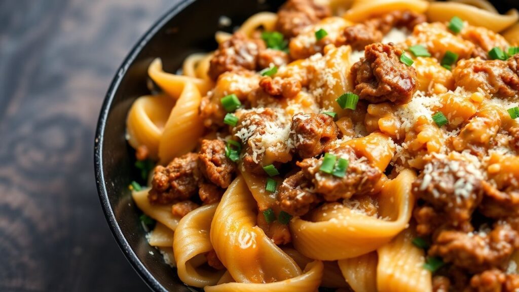 Ultimate Cheesy Beef & Bowtie Pasta Skillet Recipe Guide