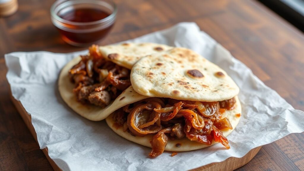Spiced Meat & Onion Flatbread Serving Suggestions