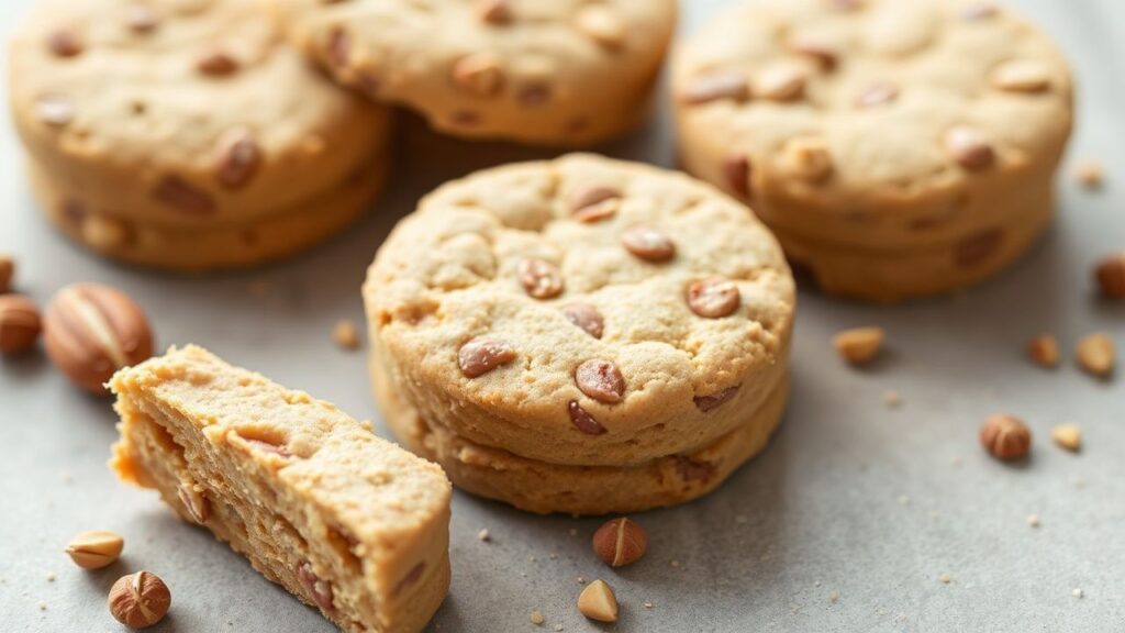 Paleo Tigernut Flour Shortbread cookies fresh from baking