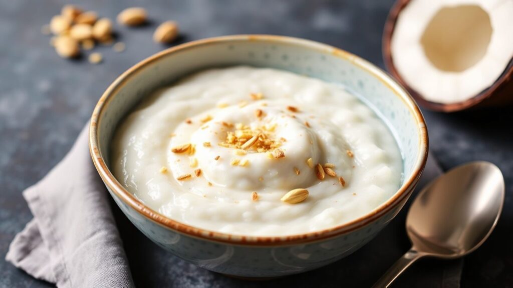 Topping ideas for coconut and cardamom rice pudding