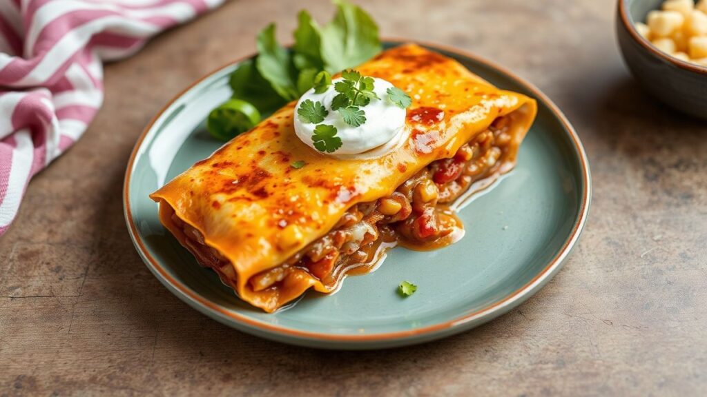 Lazy Girl Enchiladas: easy midweek enchilada bake with cheese and sauce