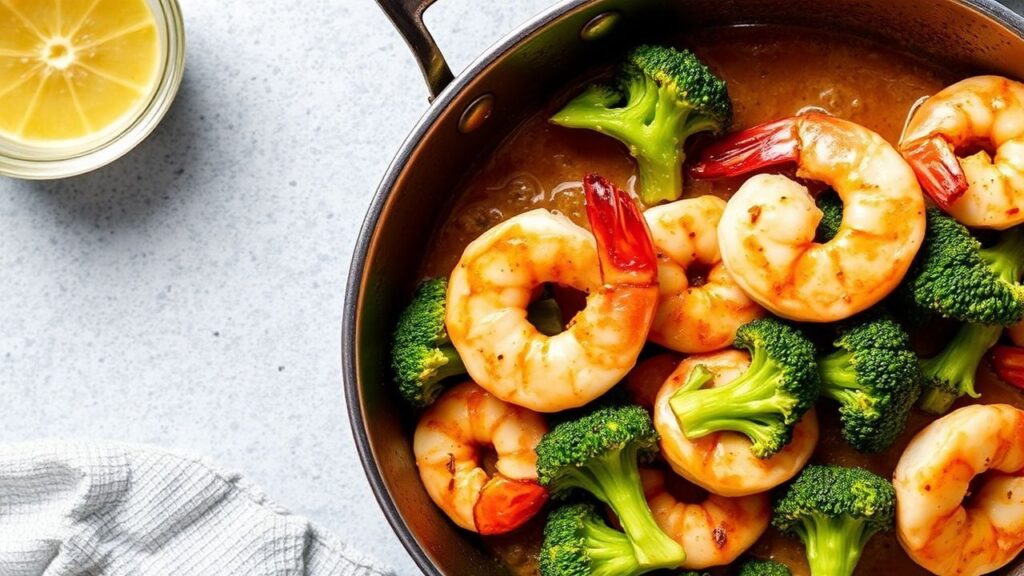 روبيان بالزبدة بالثوم والبركة في طبق واحد سهل، عشاء مدهش ومميز.