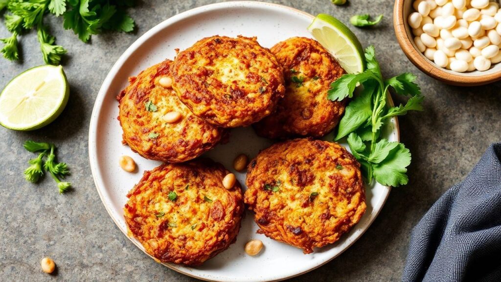 فطائر عدس وخضار مقرمشة صحية، نكهة قوية ولذيذة بدون إفراط، لوجبة خفيفة مثالية