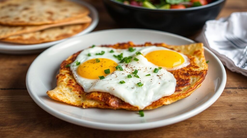 وجبة تجمع بين قوام التورتيلا المقرمشة وبيض رانش المميز، نكهة لذيذة لا تُقاوم.