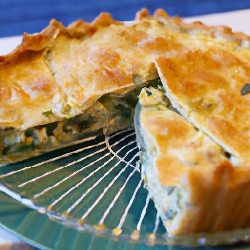 Hearty Savory Chicken & Spinach Pie with Keto-Friendly Crust