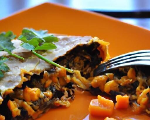 Hearty Butternut Squash & Black Bean Enchiladas Delight