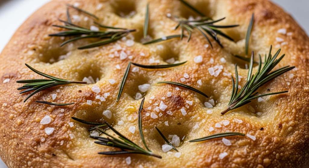 Aromatic Italian Focaccia with Rosemary and Sea Salt Delight