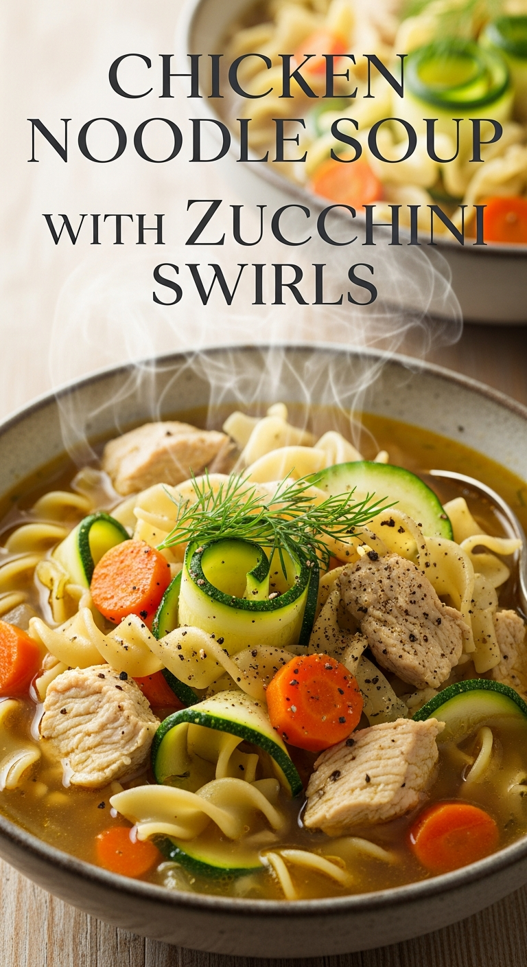 Best Chicken Noodle Soup with Zucchini Swirls: Cozy Comfort