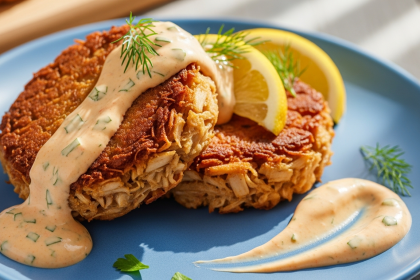 Best Jackfruit Crab Cakes with Zesty Remoulade Twist