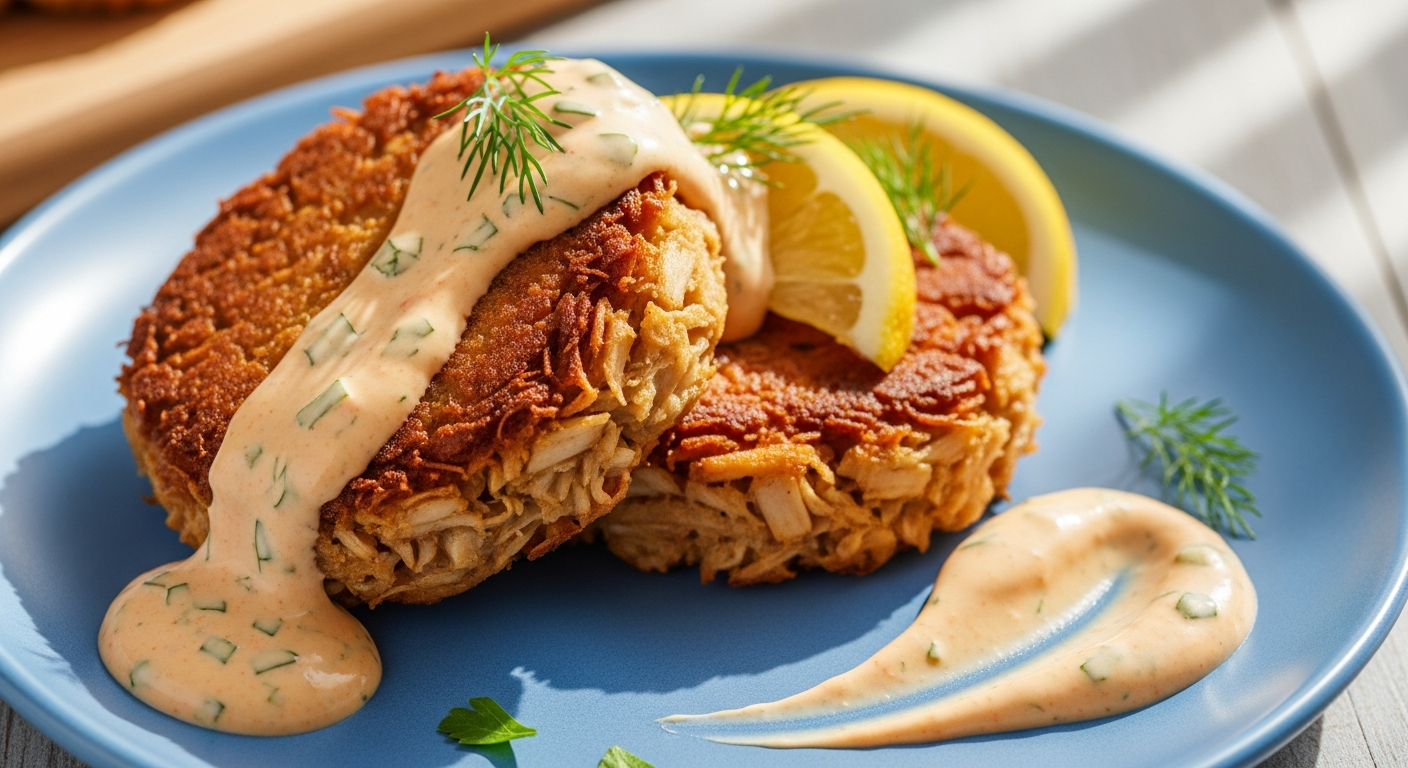 Best Jackfruit Crab Cakes with Zesty Remoulade Twist
