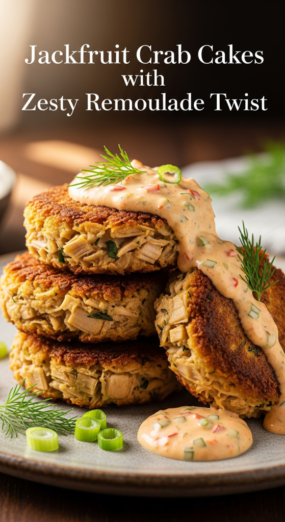 Best Jackfruit Crab Cakes with Zesty Remoulade Twist