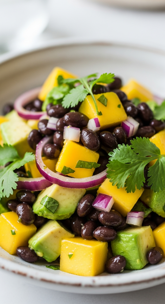 Black Bean Mango & Avocado Salad Recipe Tropical Twist