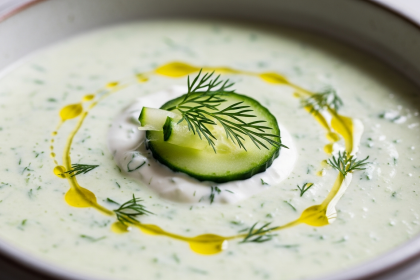 Chilled Creamy Cucumber & Yogurt Soup: Refreshing Delight