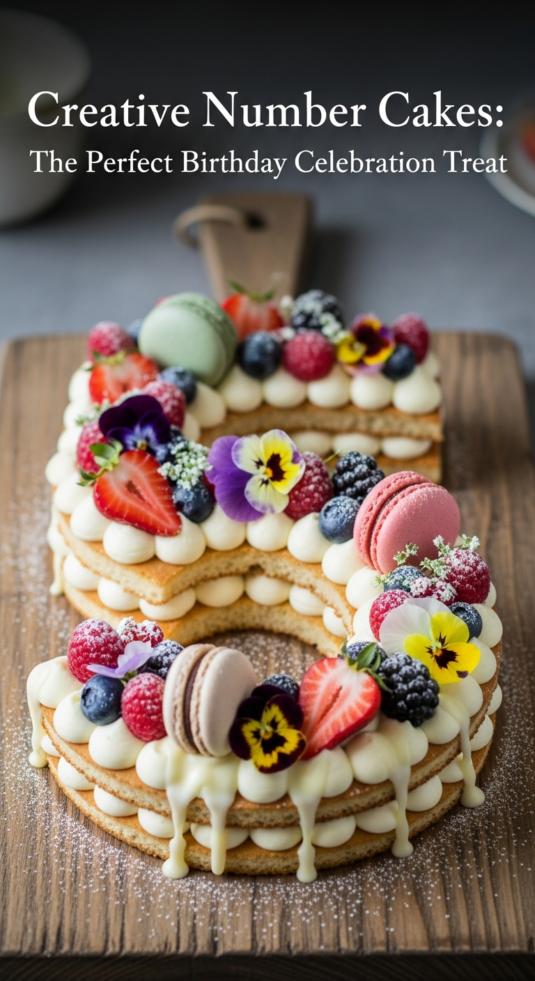 Creative Number Cakes: The Perfect Birthday Celebration Treat